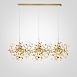 Люстра Tezani Argent Suspension Linear Gold 3 L110 Imperiumloft 177957-22 - фото