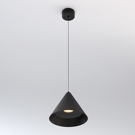 Светильник подвесной светодиодный Conus 16W 4000K черный 50316 LED Elektrostandard - фото