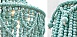 Люстра Chanteuse Chandelier Turquoise Imperiumloft 156897-22 - фото