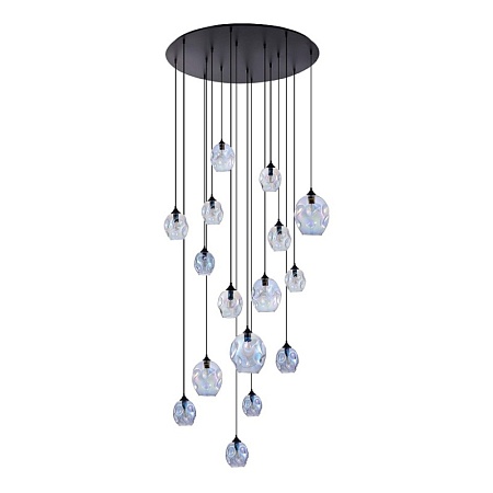 Люстра подвесная ST-Luce Черный/Радужный E14/E27 12+4*40W SL1188.403.16 - фото