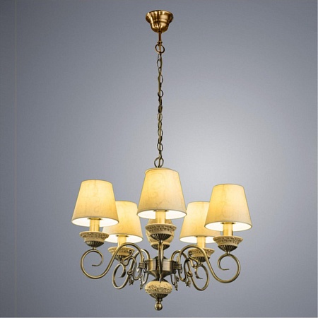 Подвесная люстра Arte Lamp IVORY A9070LM-5AB - фото