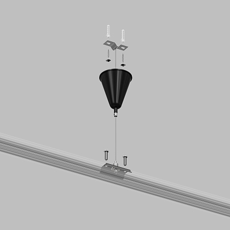 TR1105-BK Подвесная система для треков, 1,5 м, черный - фото
