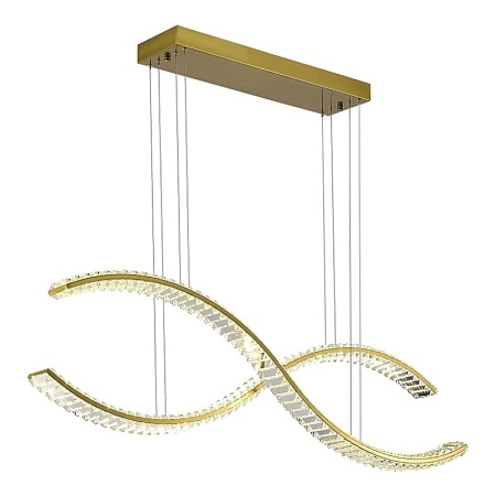 Светильник подвесной ST-Luce Латунь/Прозрачный LED 1*50W 3000K SL6206.303.50 - фото