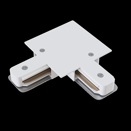 Коннектор L-образный Unity встраиваемый белый - фото