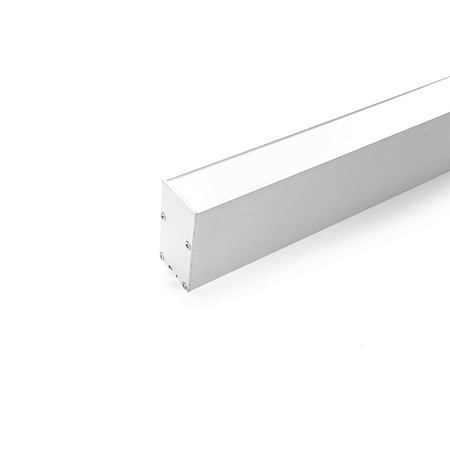 Профиль алюминиевый накладной/подвесной, с отсеком для БП, серебро, CAB267 - фото