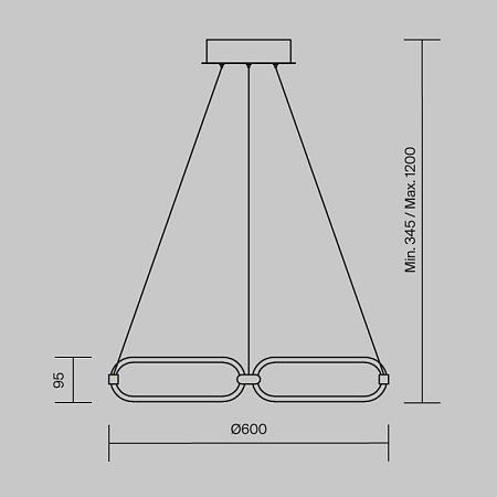 Подвесной светильник Maytoni Chain MOD017PL-L50MG - фото