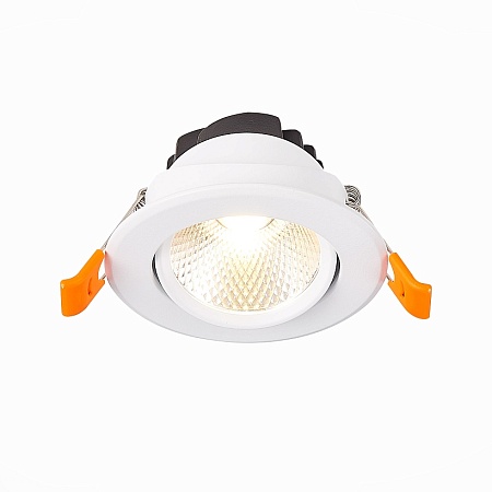 Св-к встр. Белый LED 1*8W 3000K 640Lm Ra80 36° IP20 D86xH50 220-240V ST211.538.08.36 - фото