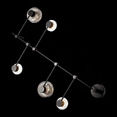 Светильник настенно-потолочный ST-Luce Черный/Дымчатый, Прозрачный LED 5*3W 3000K SL6005.401.05