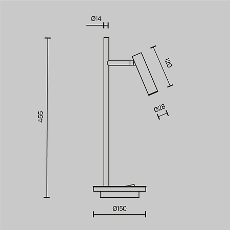 Настольный светильник Maytoni Estudo Z010TL-L8B3K - фото