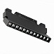 Магнитный трековый светильник Черный LED 1*12W 3000K 1 009Lm Ra>90 36° IP20 L219xW22xH1 ST364.436.12 - фото