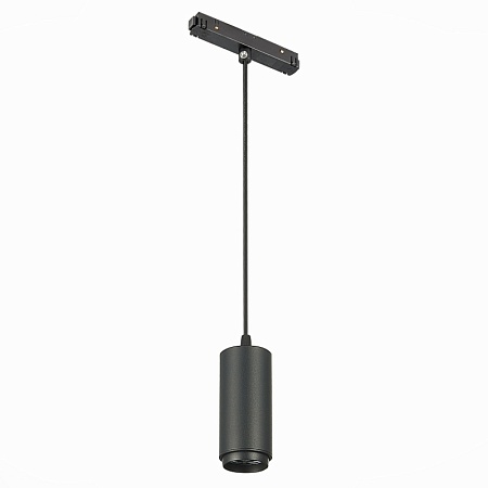 Магнитный трековый светильник подвесной ZOOM Черный LED 1*6W 3000K 667Lm Ra>80 10-60° I ST357.433.06 - фото