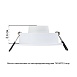 Точечный встраиваемый светильник Arte Lamp TARF A2167PL-1WH - фото