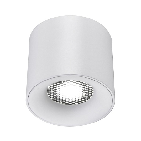Светильник потолочный белый LED 1*10W 4000K 530Lm Ra 36° IP20 D80xH70 170-240VV ST761.543.10 - фото