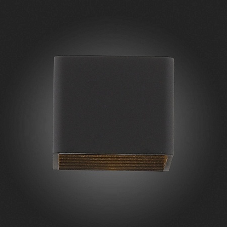 Светильник настенный ST-Luce Черный/Черный LED 1*6W 3000K SL455.041.01 - фото
