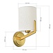 Светильник настенный Латунь/Белый E27 1*60W SLE3010-301-01 - фото