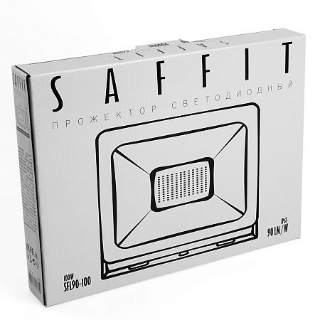 Светодиодный прожектор SAFFIT SFL90-100 IP65 100W 6400K черный - фото