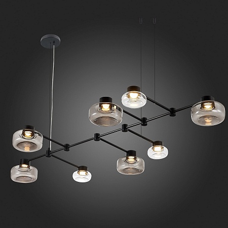 Светильник подвесной ST-Luce Черный/Дымчатый, Прозрачный LED 8*3W 3000K SL6005.403.08 - фото