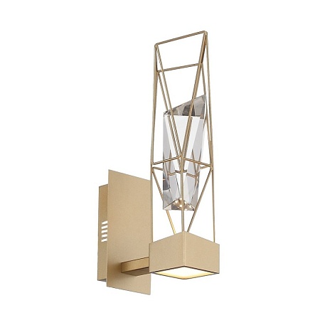 Бра ST-Luce Матовое золото/Матовое золото, Прозрачный LED 1*6W 4000K SL815.201.01 - фото