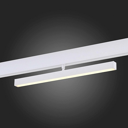 Магнитный трековый светильник Белый LED 1*12W 3000K 900Lm Ra>90 120° IP20 L405xW22,5xH9 ST802.536.12 - фото
