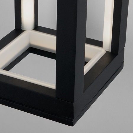 Уличный настенный светодиодный светильник Frame LED IP54 1527 TECHNO LED черный Elektrostandard - фото