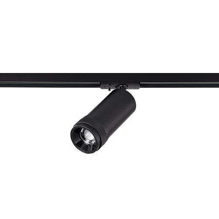 Св-к трек. Zoom Черный LED 1*10W 3000K 900Lm Ra 10-55° IP20 D55xH125 220V ST385.436.10 - фото