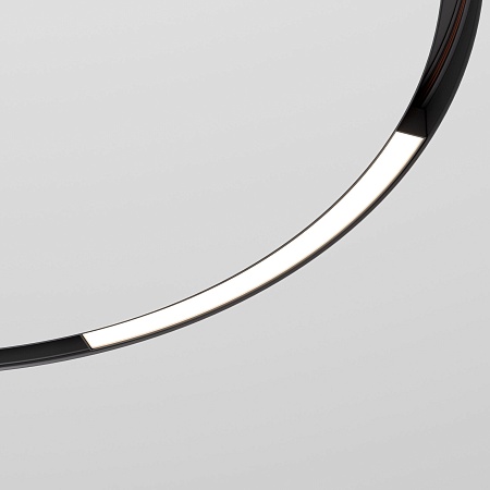Slim Magnetic Трековый светильник для радиусного шинопровода 16W 4200K Planar чёрный Ø 800мм 85180/01 Elektrostandard - фото