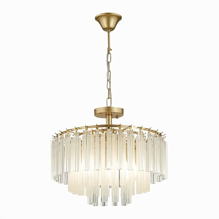 Светильник подвесной Шампань/Шампань, Прозрачный E14 5*40W SLE260103-05 - фото