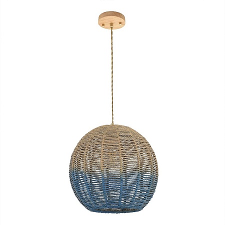 Светильник подвесной ST-Luce Древесный/Бежевый,Синий E27 1*40W SL1514.623.01 - фото
