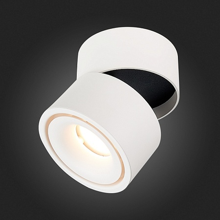 Светильник потолочный Белый LED 1*12W 3000K 1 000Lm Ra>90 36° IP20 D100xH105 170-240V ST652.532.12 - фото