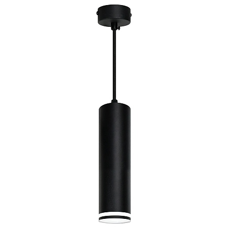 Светильник потолочный Feron ML1708 Barrel LUNA на подвесе  MR16 35W 230V, черный 55*200 - фото