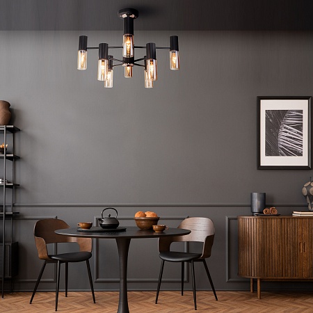 Потолочный светильник Eurosvet 70125/8 черный - фото