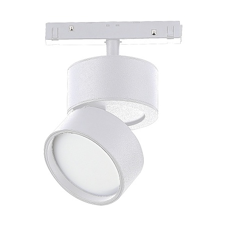 Магнитный трековый светильник Белый LED 1*9W 3000K 550Lm Ra>90 120° IP20 D85xH126 48V ST809.536.09 - фото
