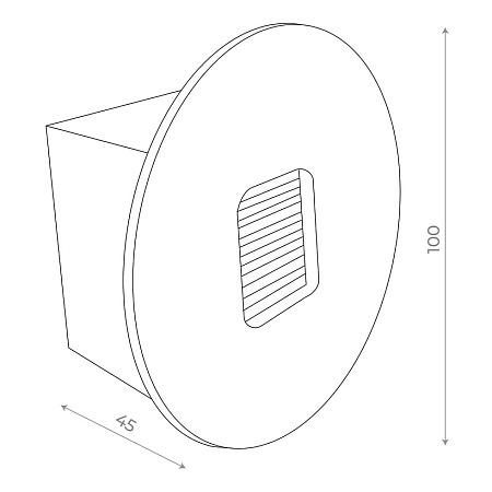Светильник уличный настенный ST-Luce Черный LED 1*1W 4000K SL9501.401.01 - фото