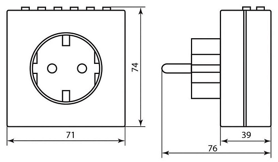 Розетка с таймером Feron TM21 недельная электронная мощность 3500W/16A - фото