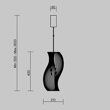 Подвесной светильник Maytoni Shadows of the past MOD263PL-L20BS3K - фото