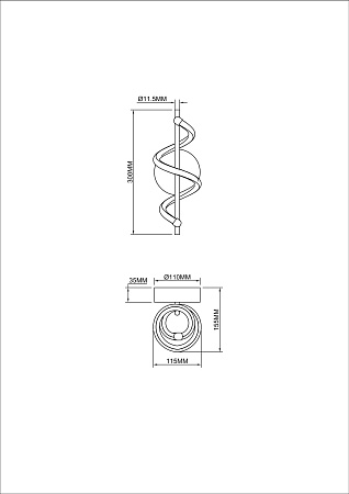 Настенный светильник (бра) Freya FR6097WL-L12W - фото