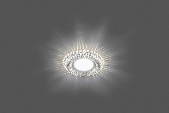 Светильник встраиваемый с белой LED подсветкой Feron CD904 потолочный MR16 G5.3 прозрачный - фото