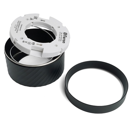 Светильник потолочный Feron HL371 25W, 230V, GX70, черный - фото