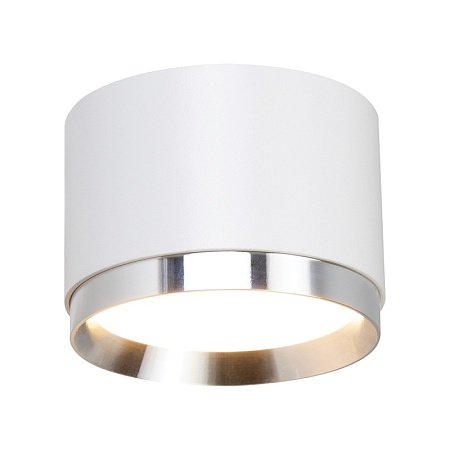 Светильник потолочный Feron Barrel DUET HL459  12W, 230V,GX53, белый + хром IP20 - фото