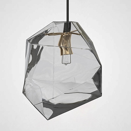 Подвесной Светильник Color Ice Cube Pendant Jevio 1 Серый Imperiumloft 178462-26 - фото
