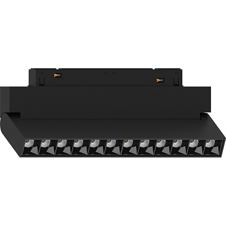Светильник светодиодный Feron MGN301 трековый низковольтный 12W, 1080 Lm, 2700К, 30 градусов, черный серия LensFold - фото