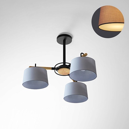 Потолочная Люстра На Штанге Even 3 Gray Imperiumloft 178366-26 - фото