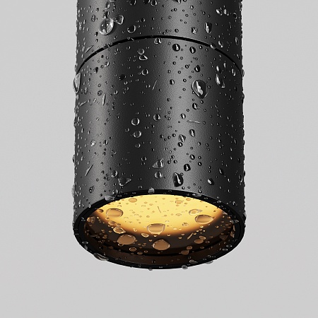 Уличный трековый подвесной светильник Focus led Elasity IP 3000К 8Вт 38° черный - фото