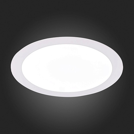 Св-к встр. Белый LED 1*18W 4000K 1 350Lm Ra80 110° IP20 D225xH8 90-265V ST209.548.18 - фото