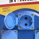 Удлинитель на металлической катушке с/з 4-местный Stekker, PRF02-41-30, 30м, 3*2,5, серия Professional, синий - фото
