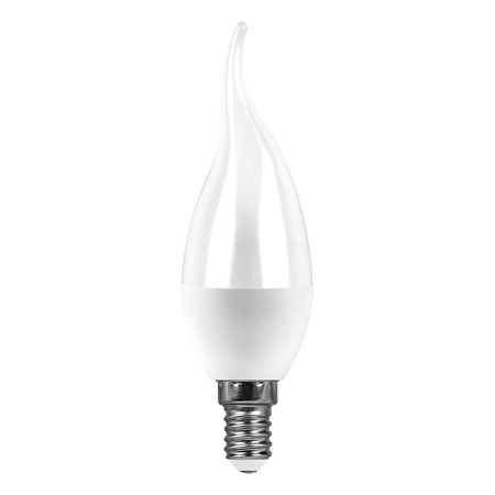 Лампа светодиодная Feron LB-97 Свеча на ветру E14 7W 175-265V 4000K - фото