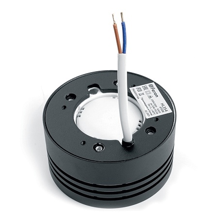 Светильник потолочный Feron HL354 12W, 230V, GX53, черный - фото