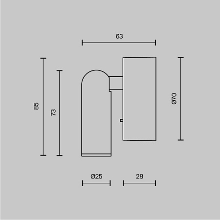Настенный светильник (бра) Technical Mirax C038WL-L3B3K - фото