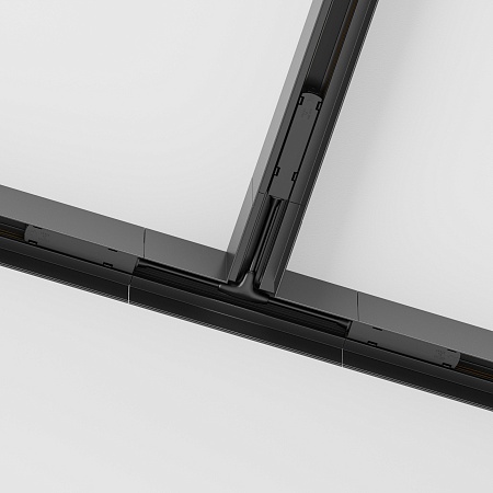 Коннектор Т-образный Gravity накладной черный - фото