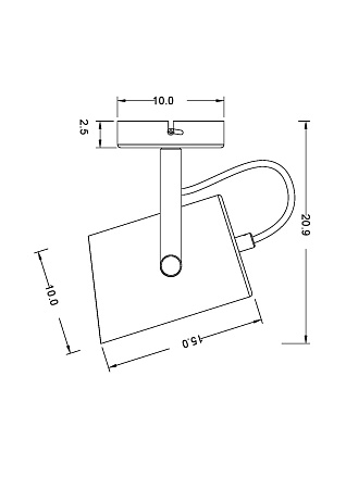 Настенный светильник (бра) Freya Elori FR4004WL-01WB - фото